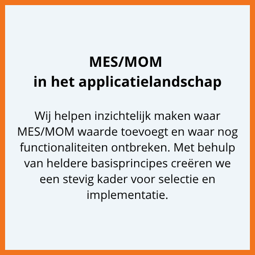 MES MOM Applicatielandschap