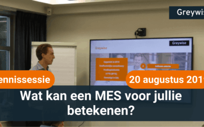 20 augustus 2019 – Wat kan een MES voor jullie betekenen?