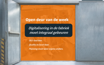 Open deur van de week #1: “Digitalisering in de fabriek moet integraal gebeuren.”